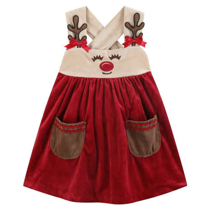 Red and White Reindeer Christmas Jumper: 18-24M, 5