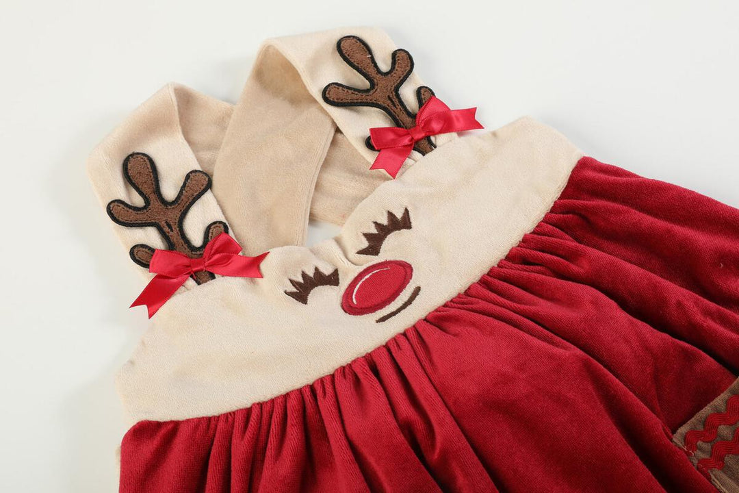 Red and White Reindeer Christmas Jumper: 18-24M, 5