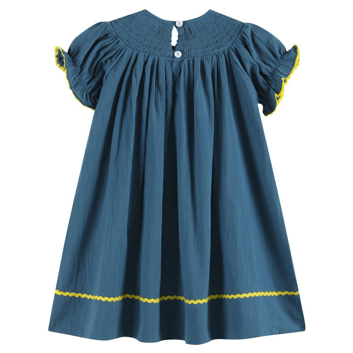 Cobalt Blue Turkey Bishop Dress: 12-18M