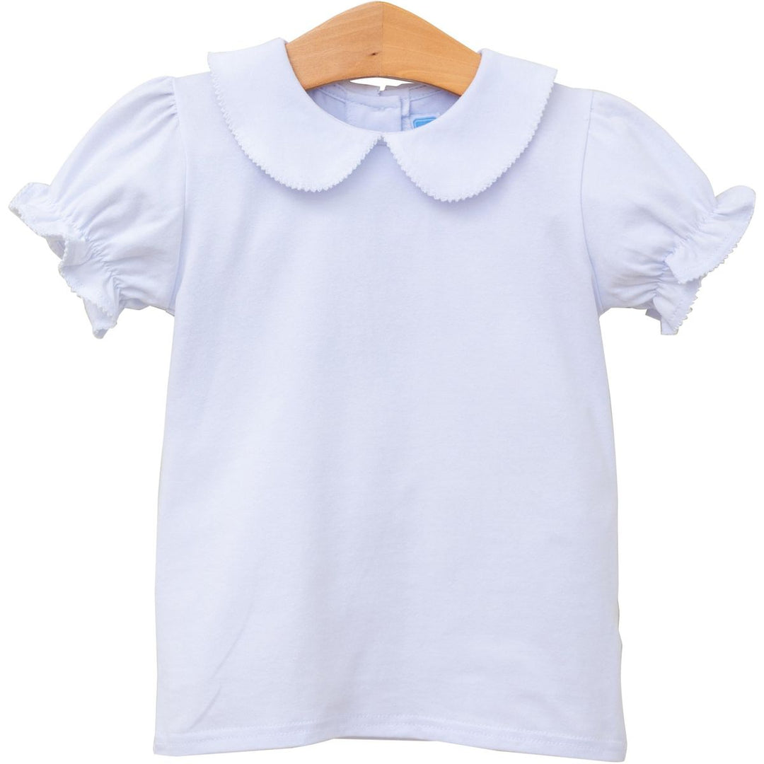 White Short Sleeve ROUND CROCHET Collar | Trotter Street