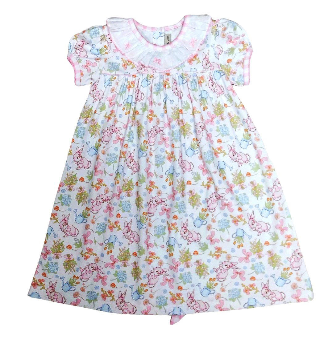 Girls Pima Dress | Bunny
