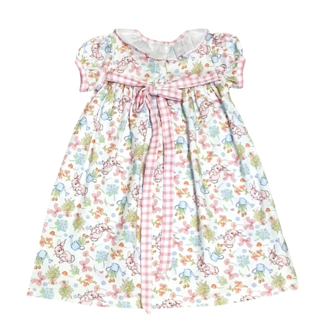 Girls Pima Dress | Bunny
