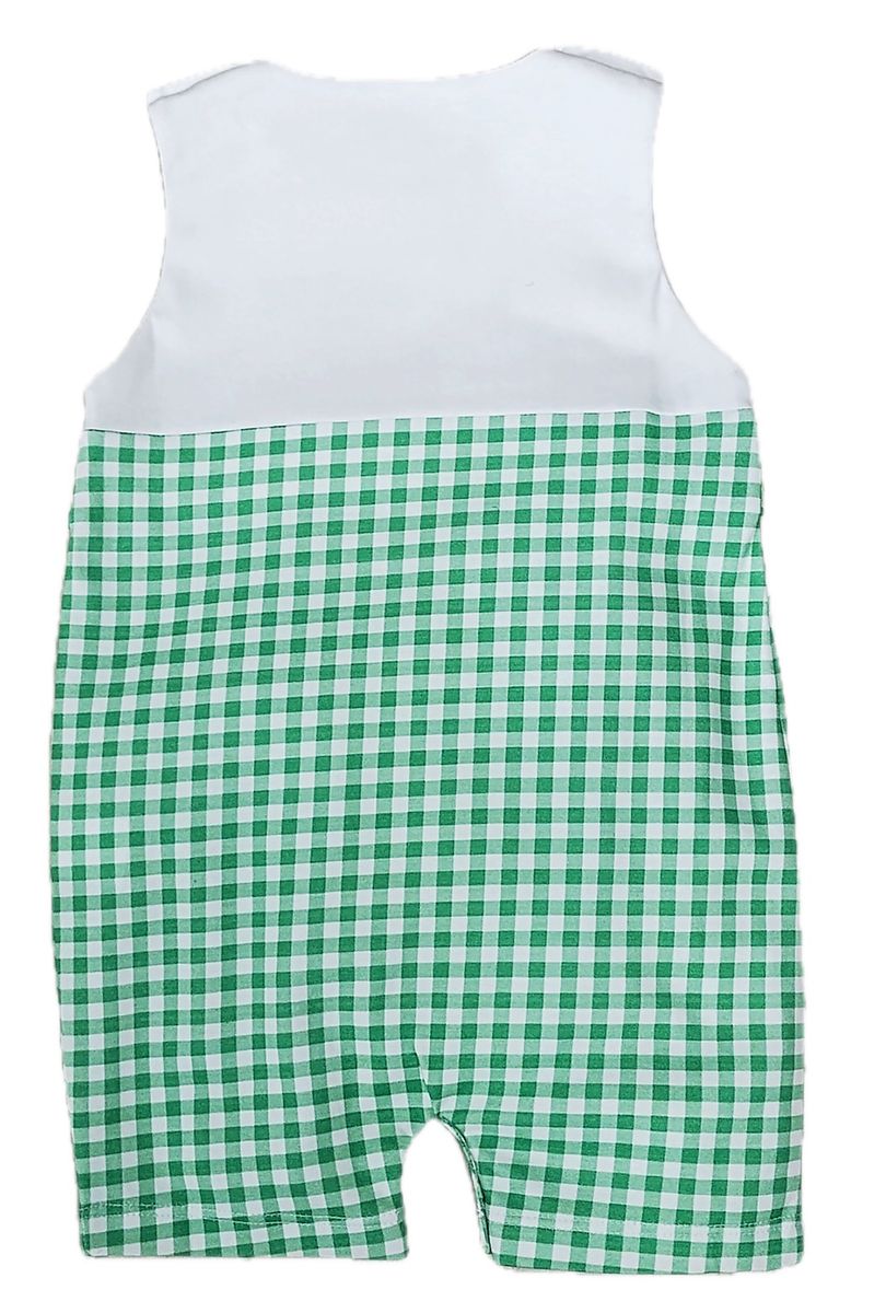 Baby Boys Green Gingham Overall Set | Golf Collection
