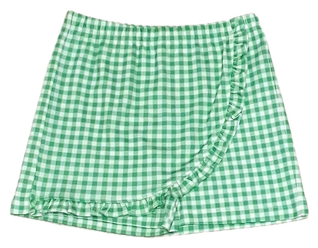 Girls Green Check Skort | Golf Collection