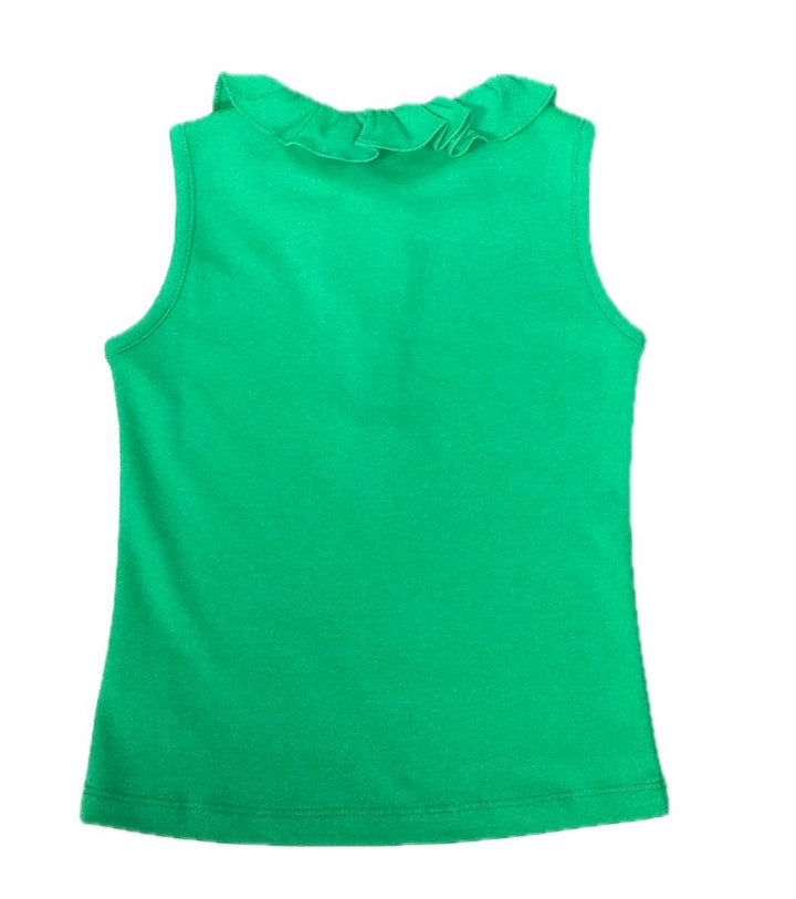 Girls Green Pima Top | Golf Collection
