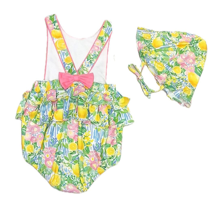 Baby Girl Sun Bubble and Sun Hat | Positano Collection