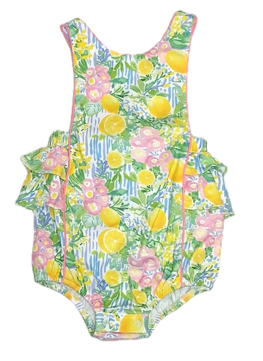 Baby Girl Sun Bubble and Sun Hat | Positano Collection