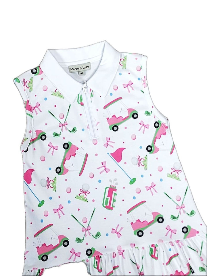 Girls A Line Collared Dress | Golf Collection