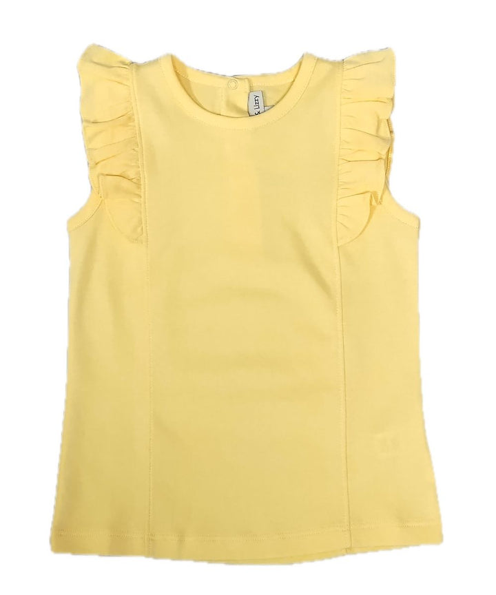 Girls Yellow Pima Top - Positano Collection