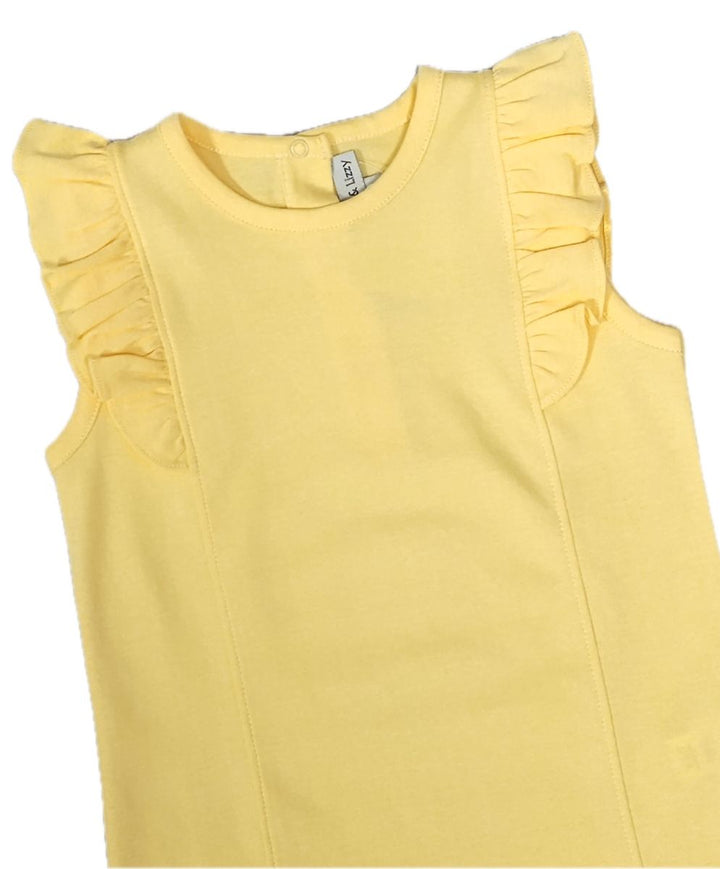 Girls Yellow Pima Top - Positano Collection