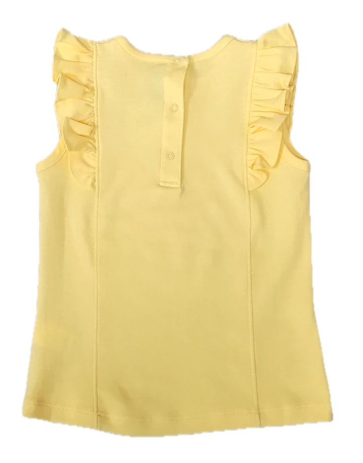 Girls Yellow Pima Top - Positano Collection