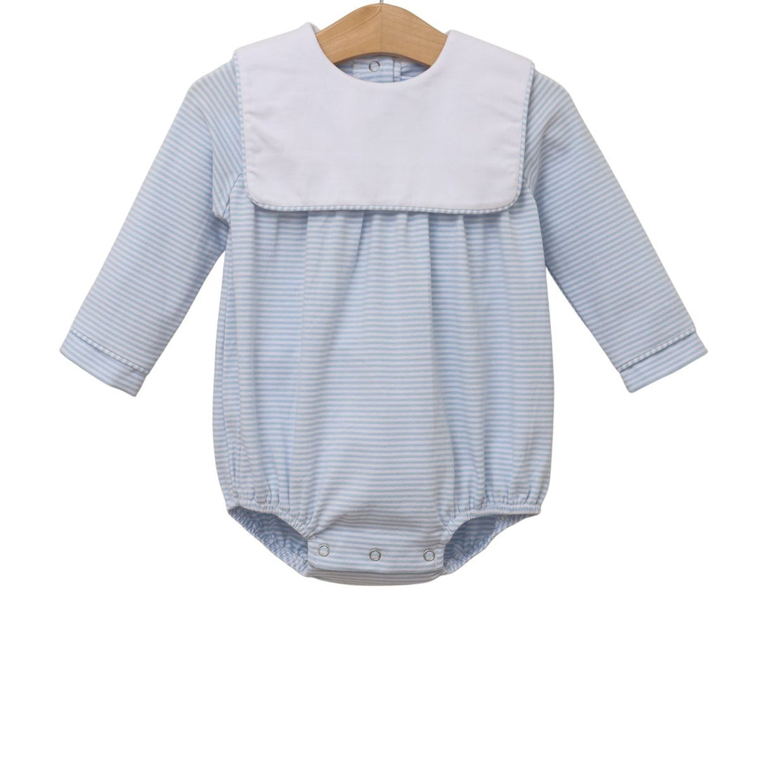 Boys Lucas Bubble- Light Blue Stripe