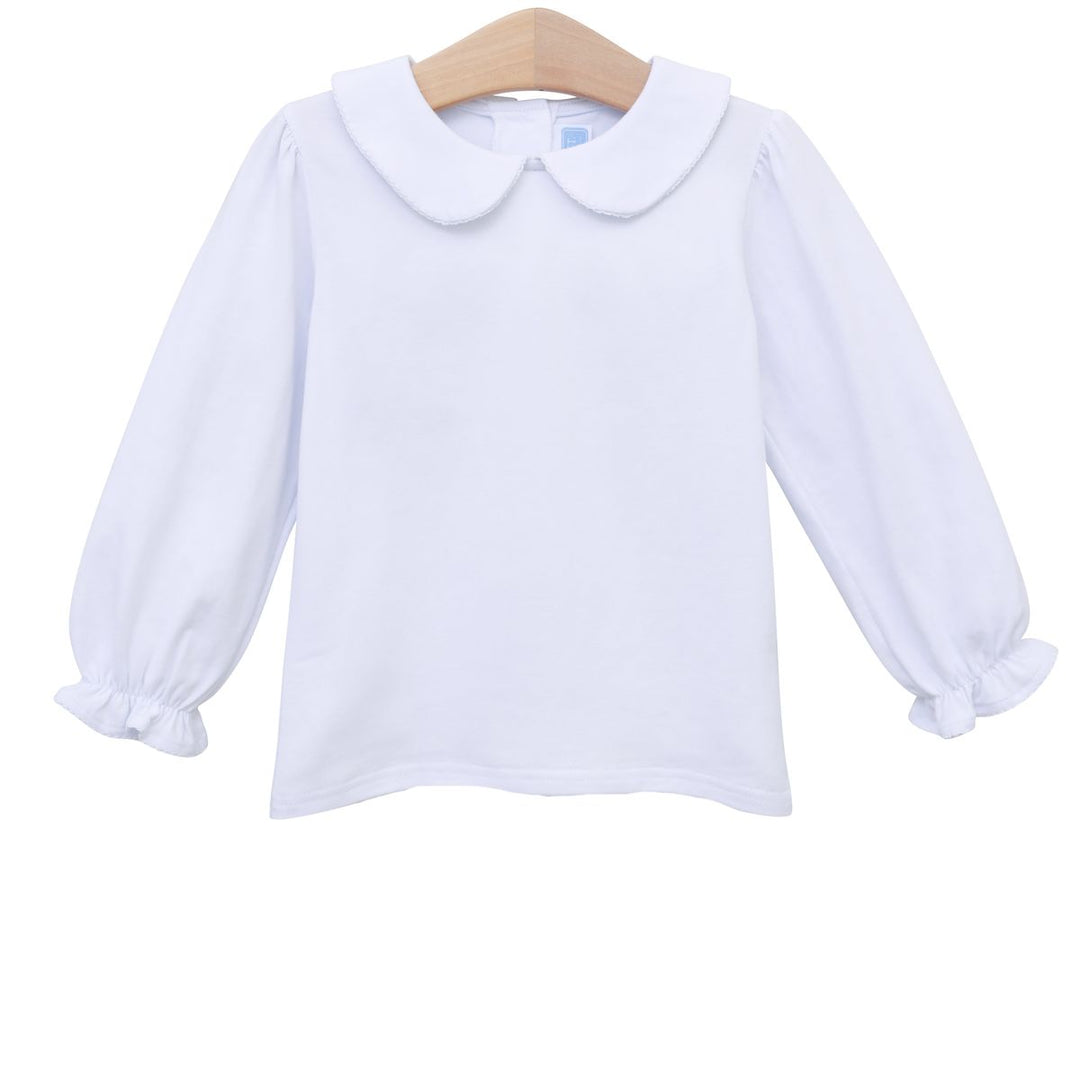 Girls Peter Pan Collar LS Top