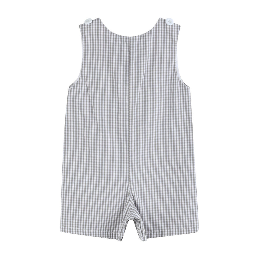 Gray Gingham Golf Shortalls