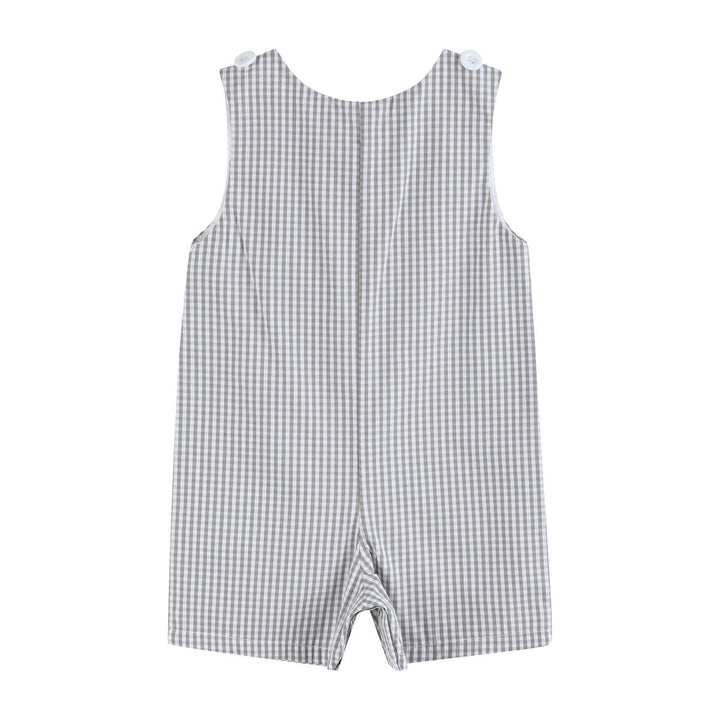 Gray Gingham Golf Shortalls