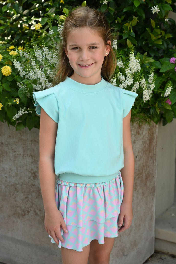 Olivia Top Turquoise