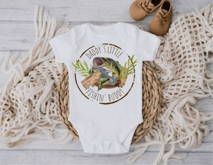 Daddy’s Little Fishing Buddy Infant Onesie