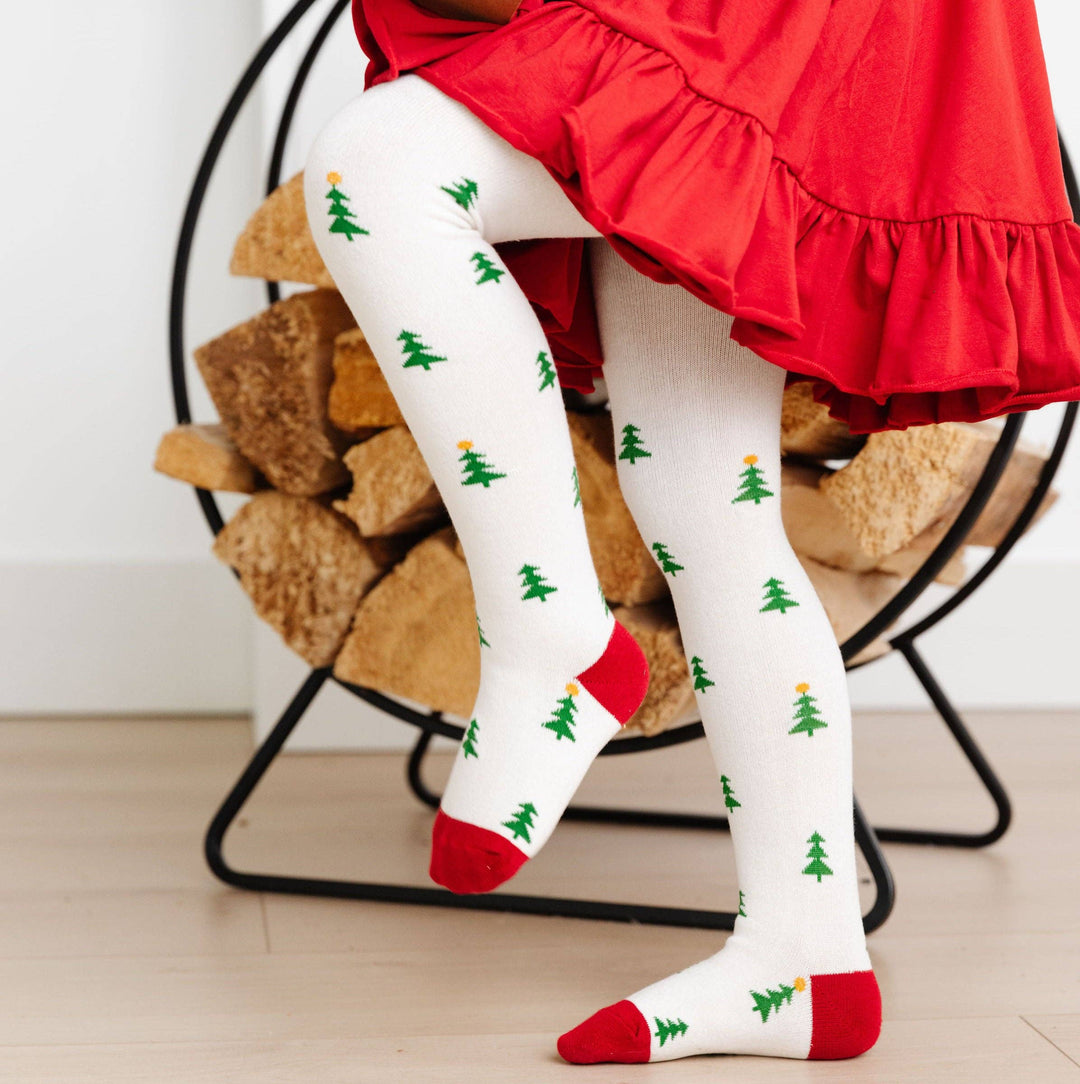 Little Stocking Co. - Christmas Tree Knit Tights