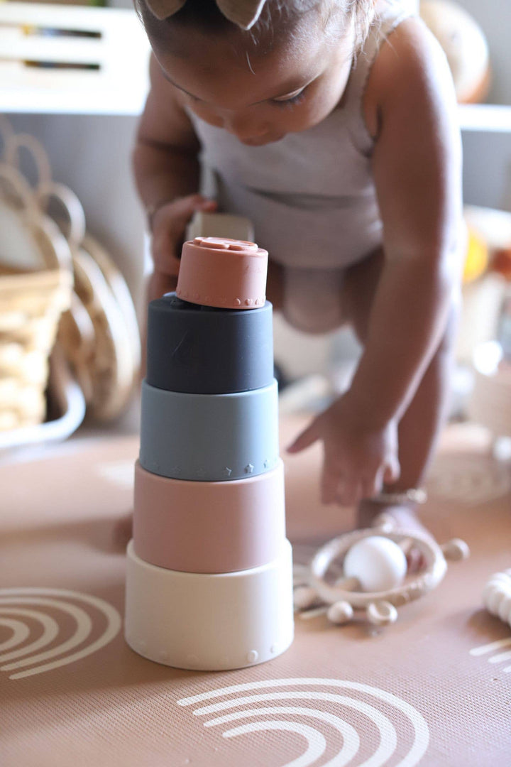 Silicone Stacking Cups with Shapes