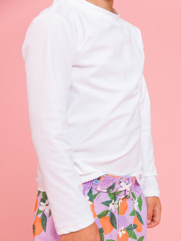Long Sleeve Rash Guard | White