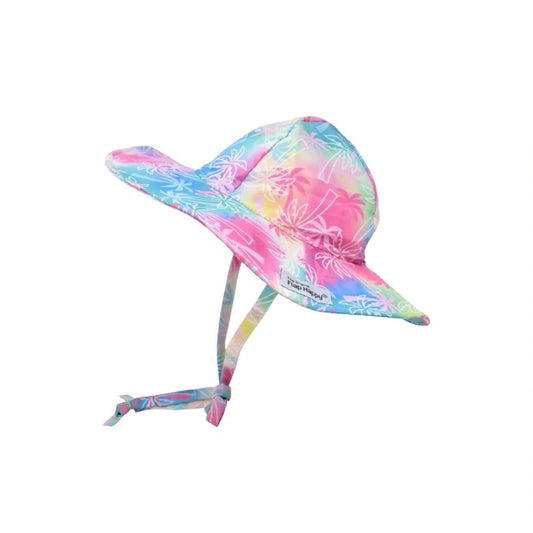 Palm Paradise Girls Floppy Beach Hat
