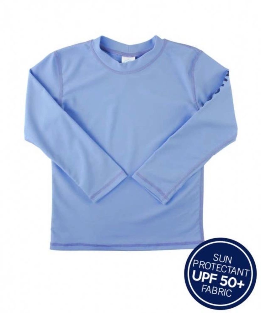 Blue Long Sleeve Rashguard: 3-6M, 6-12M, 5, 6