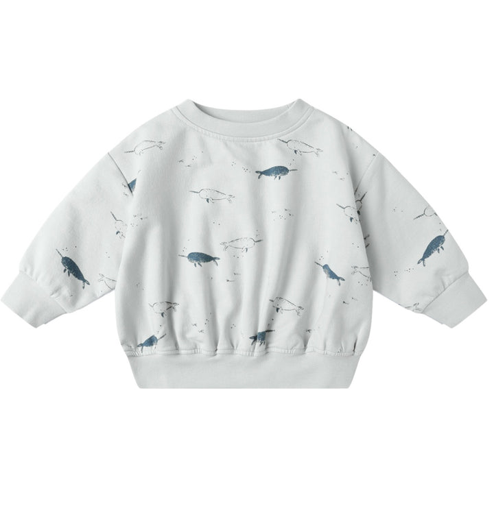 Baby Boys Relaxed Fleece Sweatshirt | Narwhals