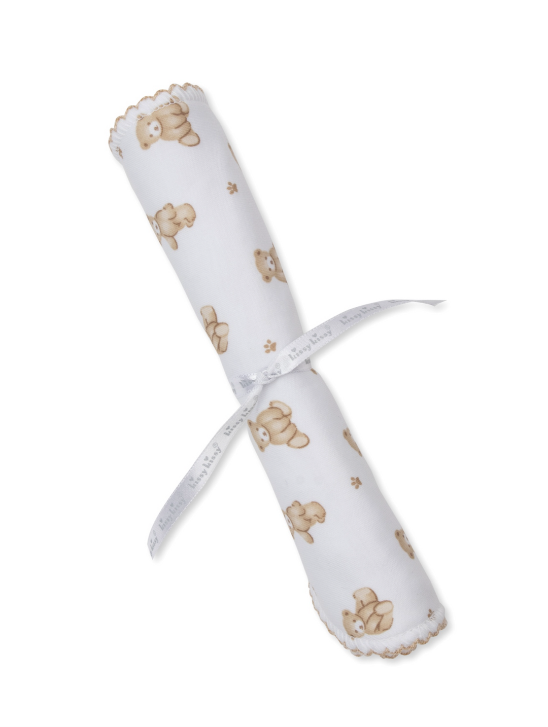 Teddy Bear Time Brown Burp Cloth