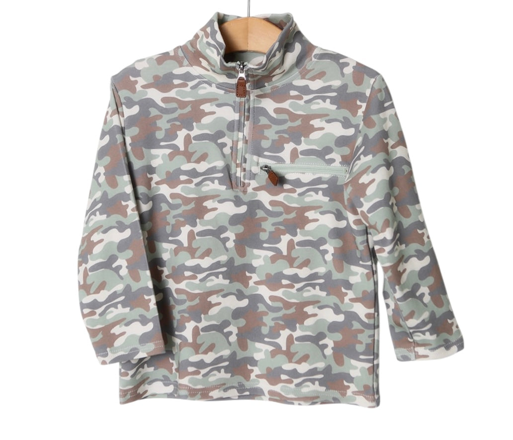 Kingston 1/4 Zip Pullover | Camo