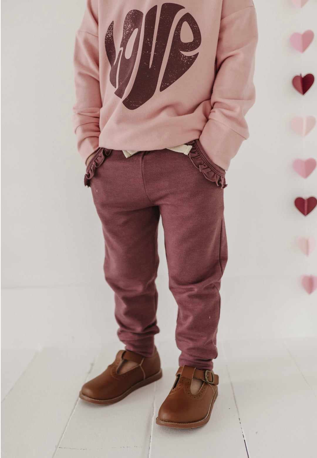 Baby and Toddler Girls Joggers - Rose Brown