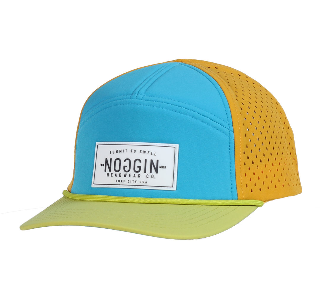 Water Friendly Trucker Hat - Theo Seven Panel: (3-12M) W/CHIN STRAP