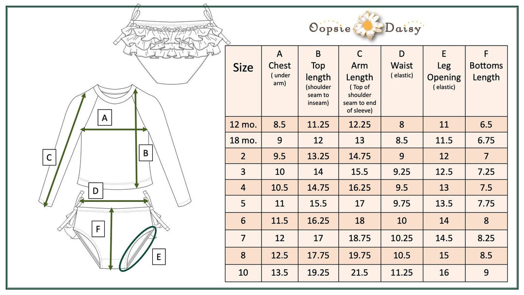 Coquette Long Sleeve Ruffles Rash Guard Swimsuit