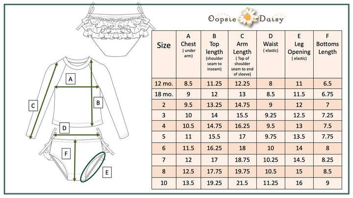 Coquette Long Sleeve Ruffles Rash Guard Swimsuit
