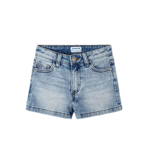 Mayoral Girls Denim Shorts Light Wash: 2,4,7