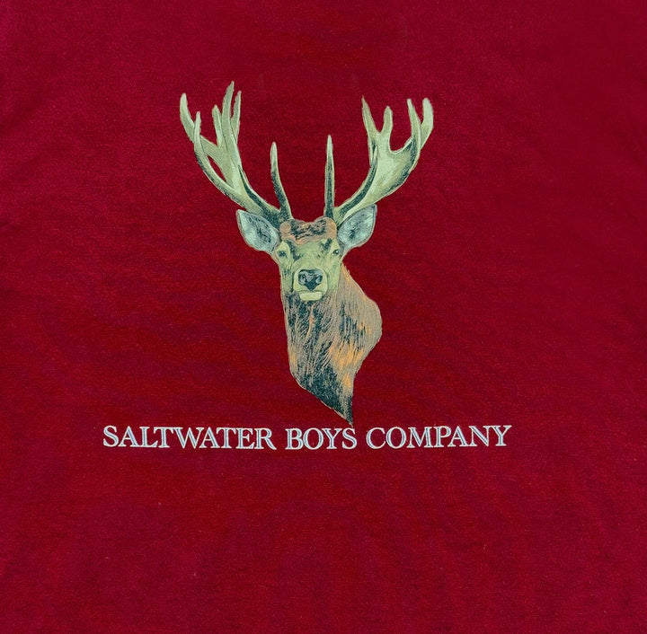 Boys Long Sleeve Deer Head Graphic Tee