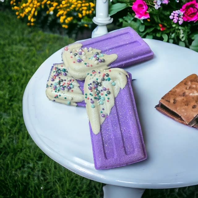 The Lavish Goat - Purple Popsicle Prize Inside Bath Bomb