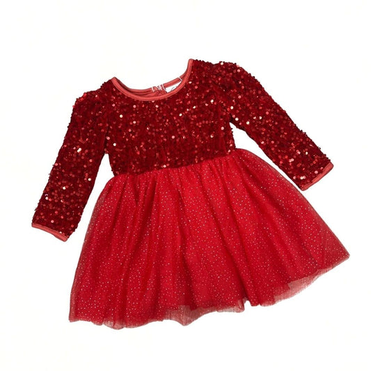 Red Sequin Sparkle Dress: 2,6,7,9/10