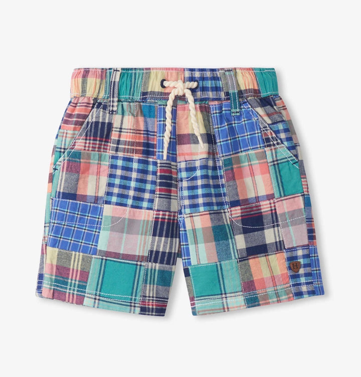 Vintage Summer Madras Woven Shorts