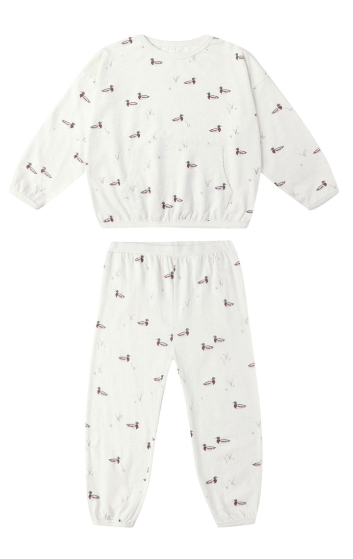 Relaxed Pant Set | Ducks
