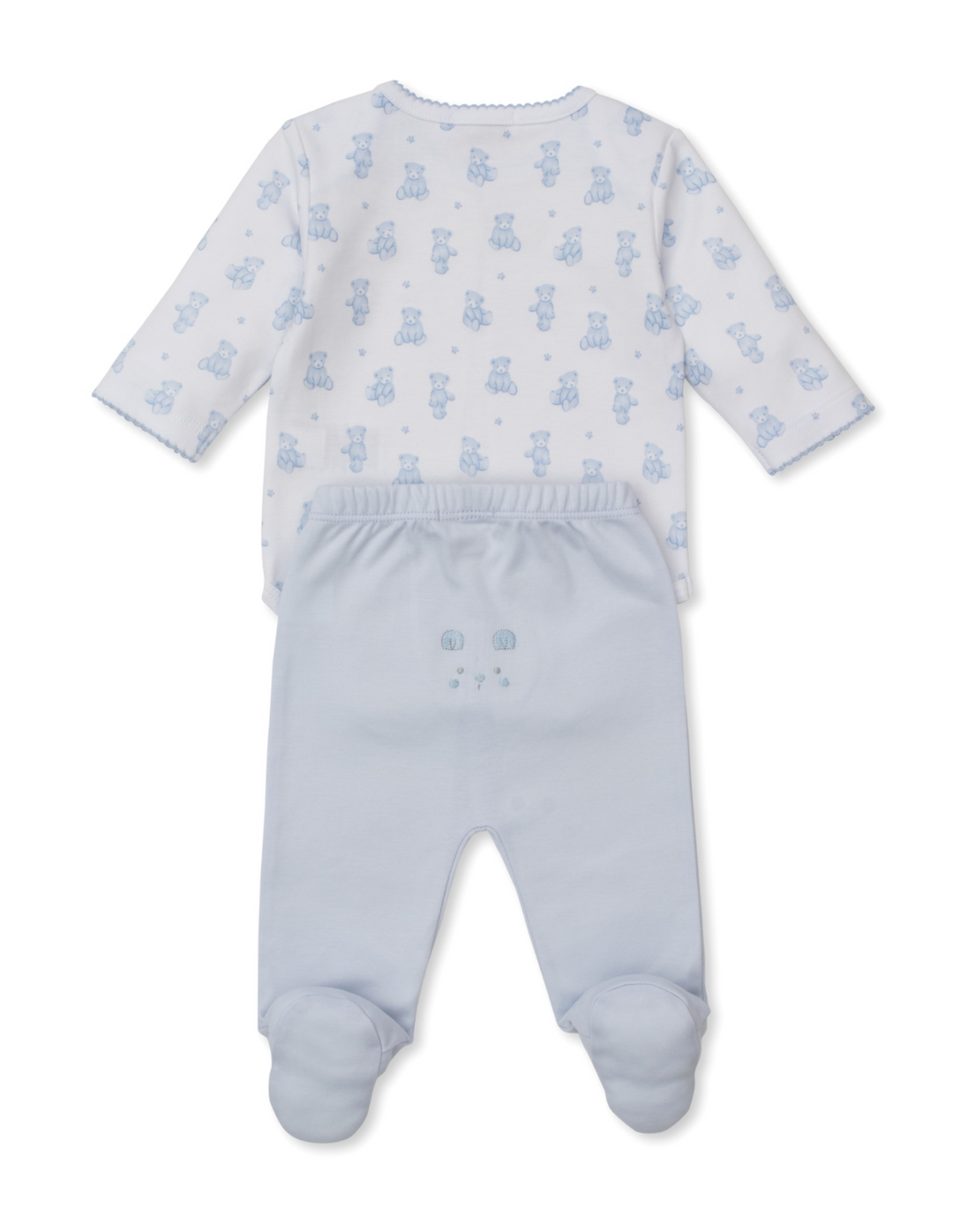Teddy Bear Time Blue Footed Pant Set