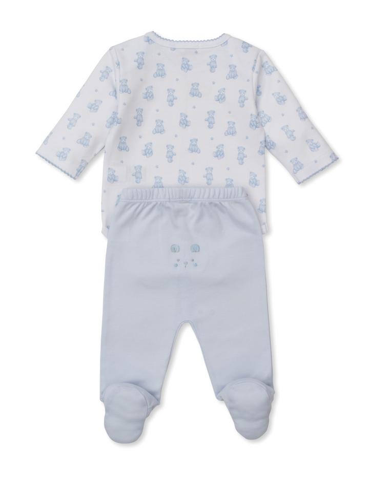 Teddy Bear Time Blue Footed Pant Set