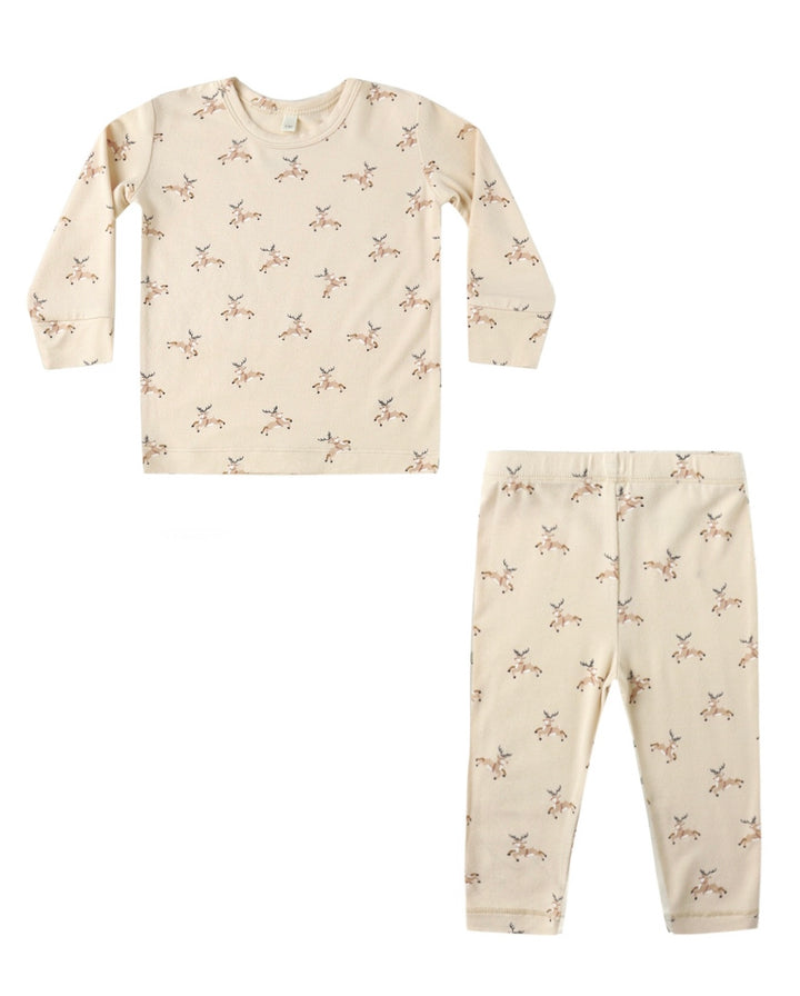 Bamboo Pajama Set | Reindeer