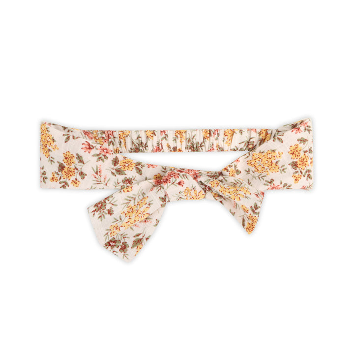 Florecita Floral Baby Romper & Headband Set (Organic Cotton): 0-3M