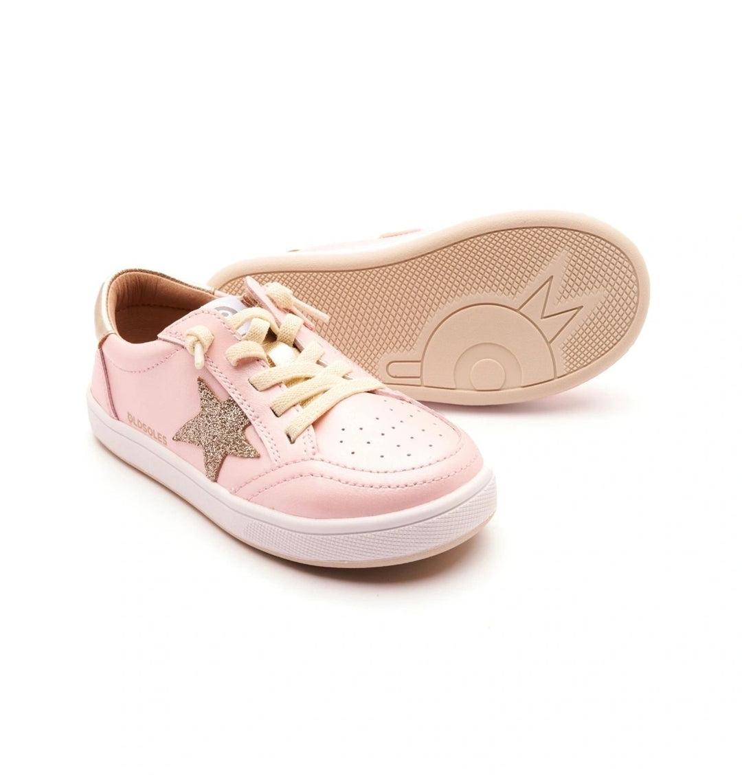 Oldsoles Girls PLATINUM RUNNER Star Tennis Shoes - GOLD/GLAM GOLD/WHITE GOLD SOLE