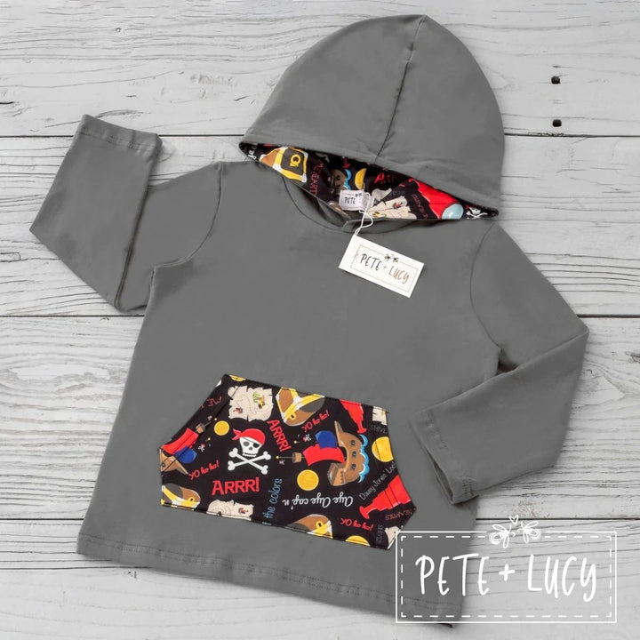 Pete and Lucy Pirate Fun Sweatshirt/Hoodie: 2T