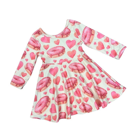 Watercolor Donut Heart Dress: 2,5