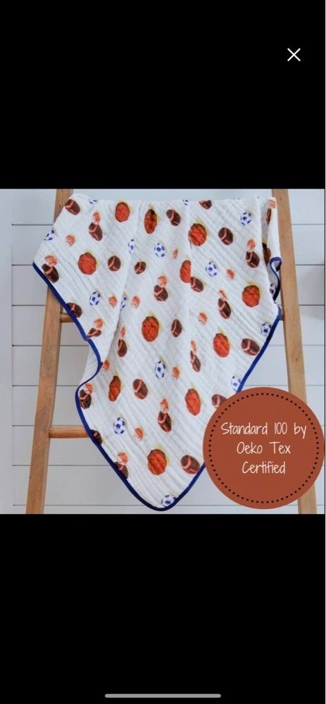 Sports Muslin Blanket 47X47