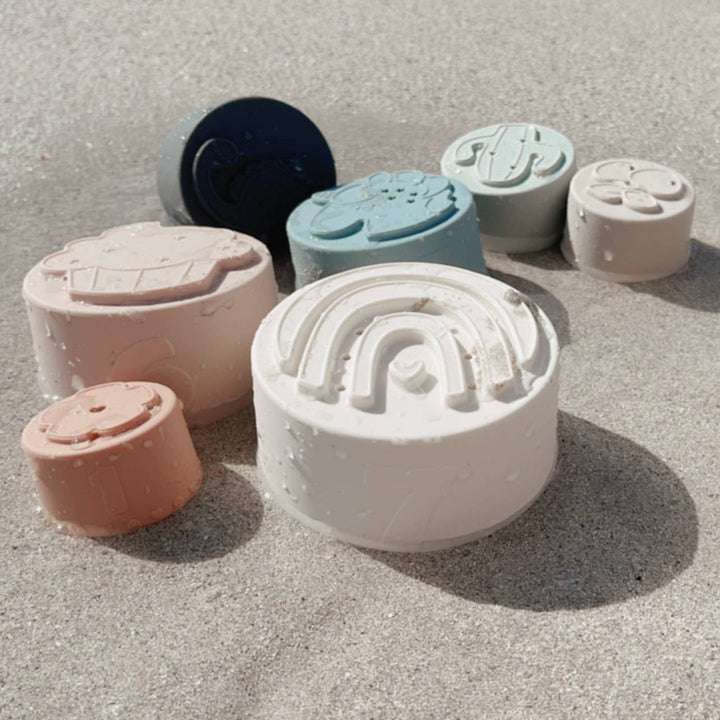 Silicone Stacking Cups with Shapes