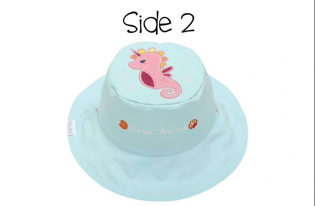 Flapjacks UPF50+ Sun Hat- Mermaid/Seahorse