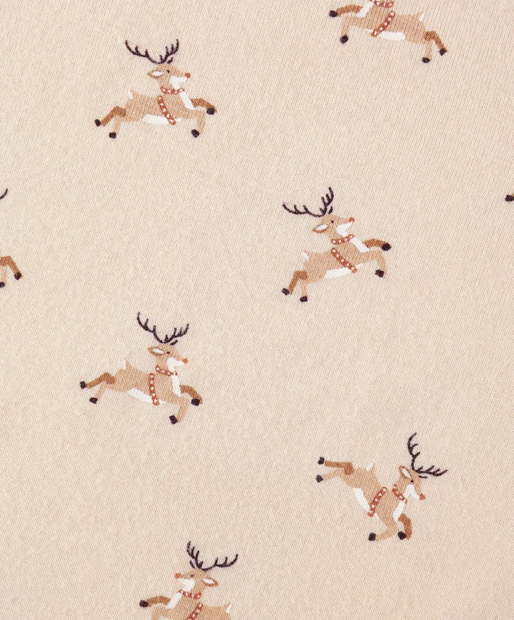 Bamboo Zip Footie | Reindeer